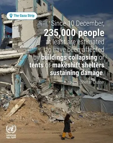 Gazans living among ruble
