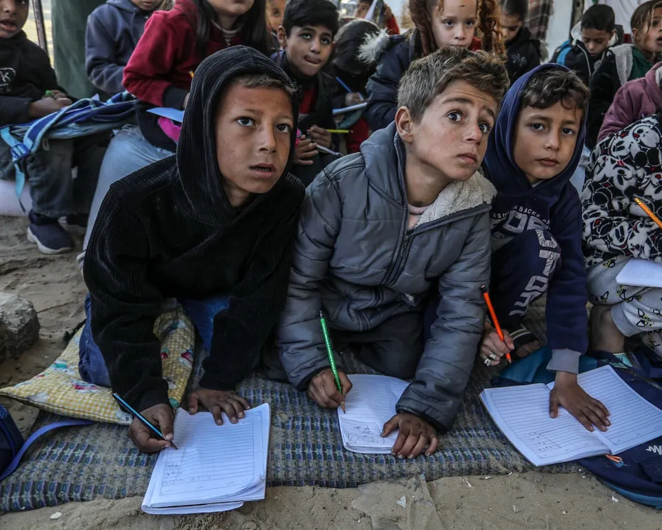 Gaza schoolchildren