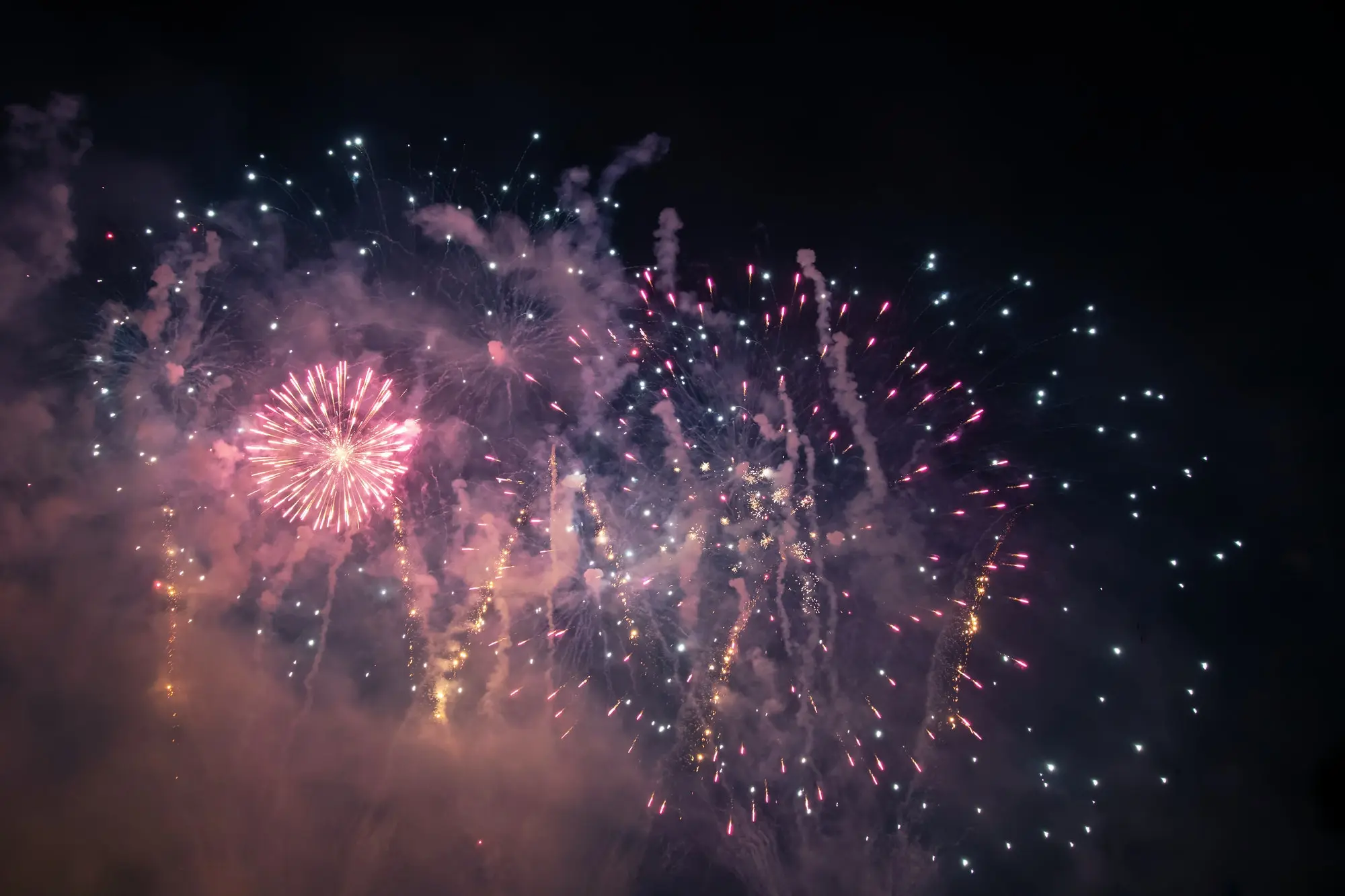 Ceo worldwide celebrates twentieth anniversary Celebrating New Year with fireworks