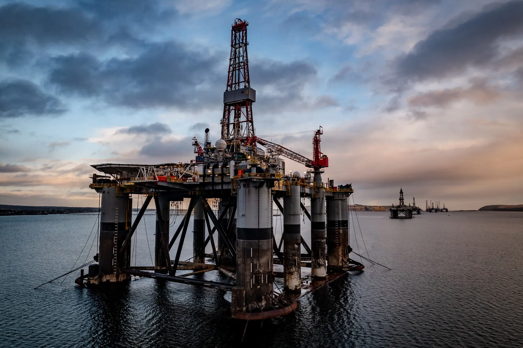Dusk Oil Drilling Rig