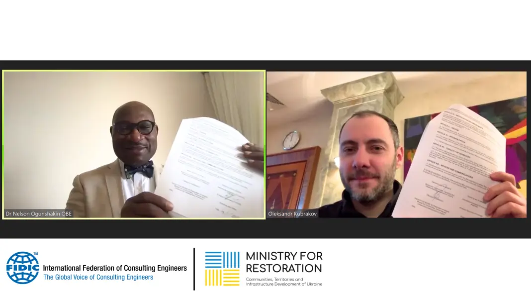 Fidic signs cooperation agreement with ukraine ministry to aid reconstruction Fidic signs cooperation agreement with ukraine ministry to aid reconstruction