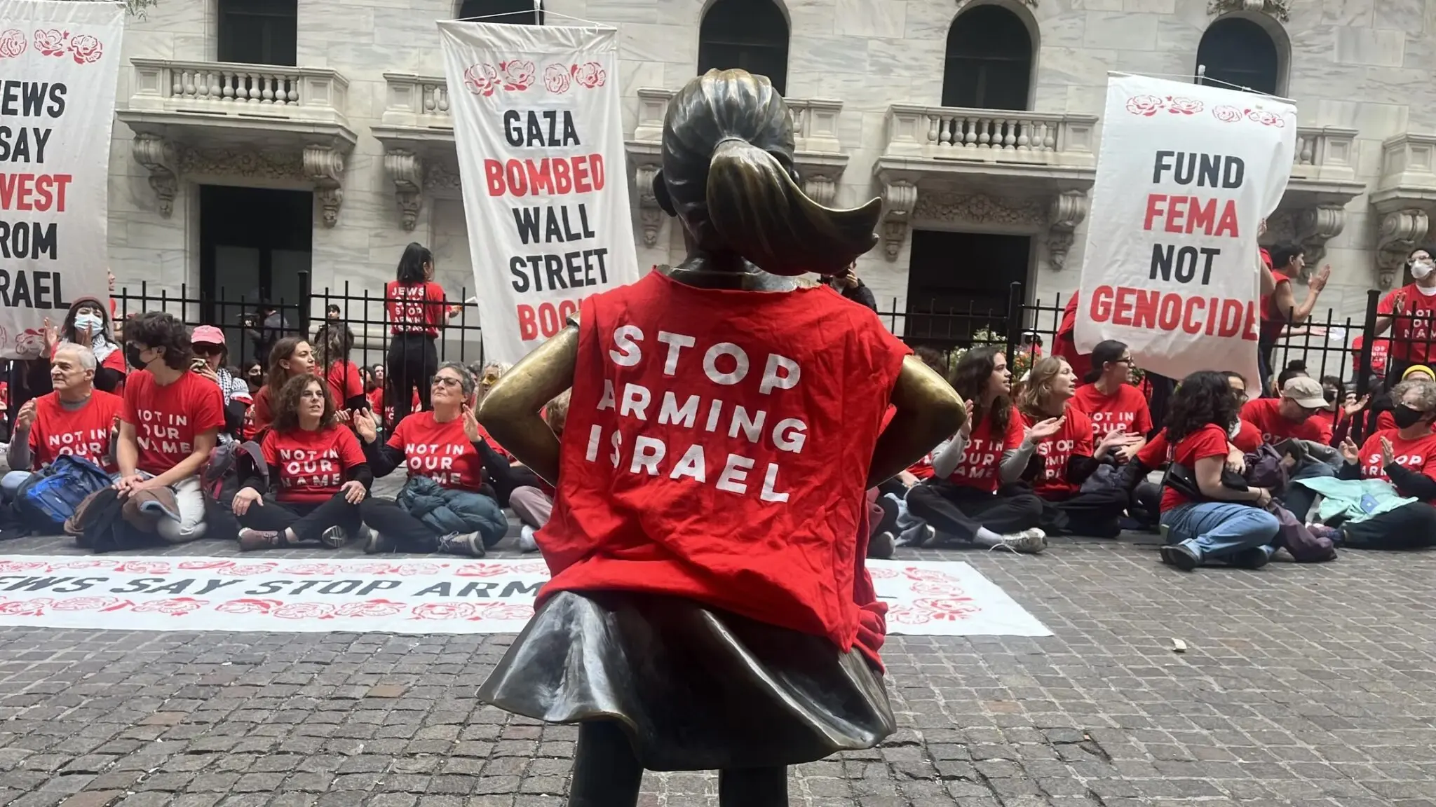 Protesters Shut Down New York Stock Exchange as Gaza Burns and Defense Stocks Soar Protesters Shut Down New York Stock Exchange as Gaza Burns and Defense Stocks Soar