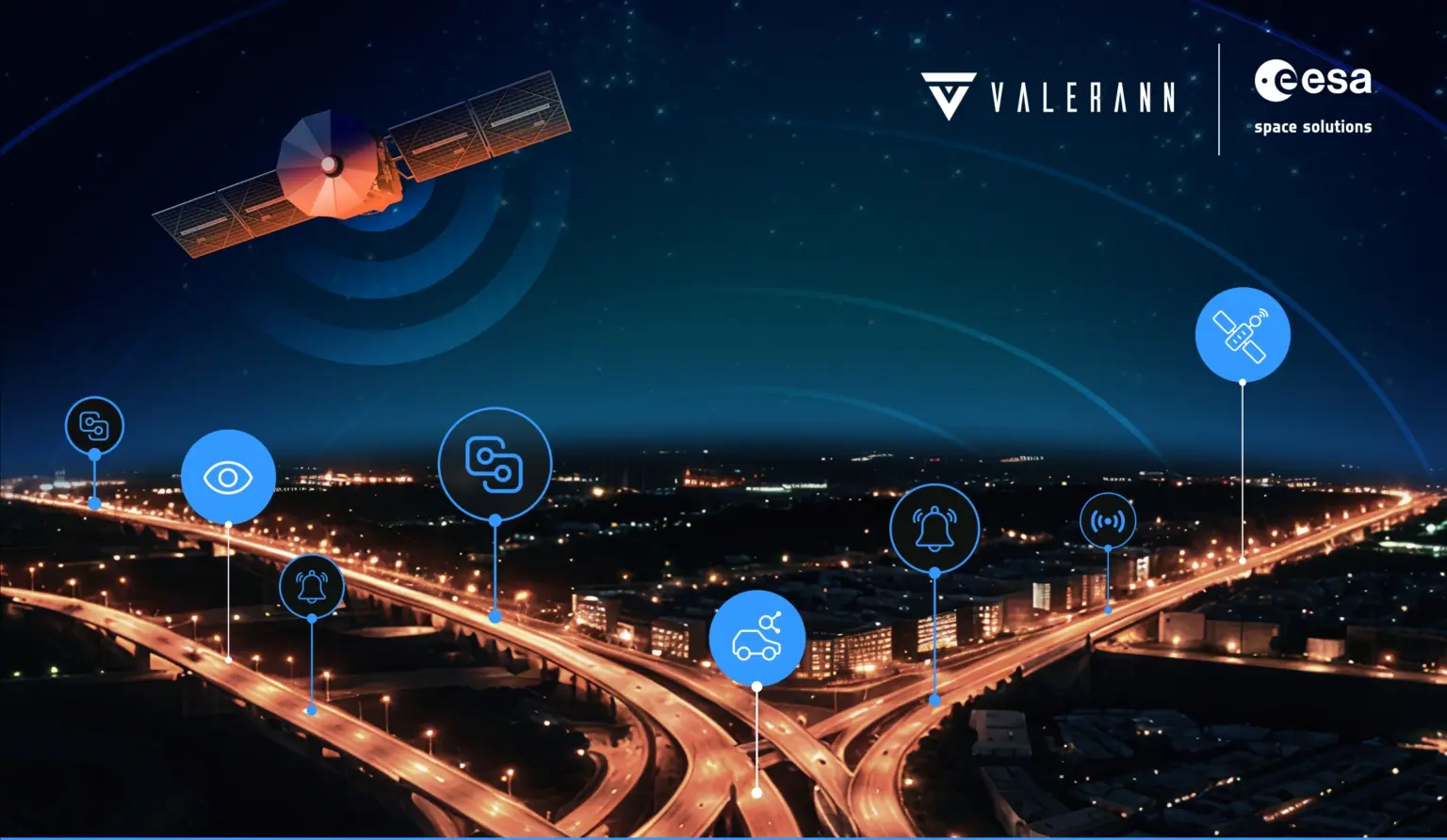 Valerann has been Awarded a €3.6M Contract by the European Space Agency to Develop a Road Traffic Monitoring Platform using AI and Satellite Data Valerann has been Awarded a €3.6M Contract by the European Space Agency to Develop a Road Traffic Monitoring Platform using AI and Satellite Data