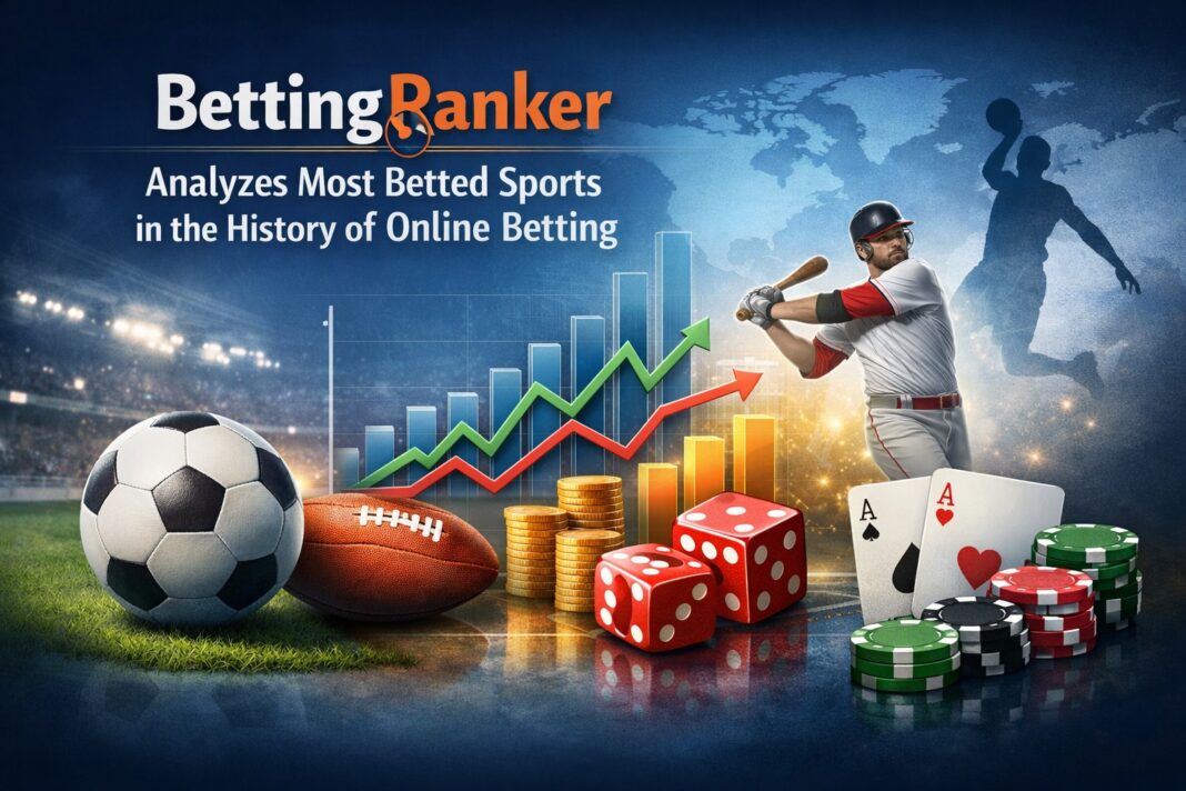BettingRanker Analyzes Most Betted Sports in the History of Online Betting