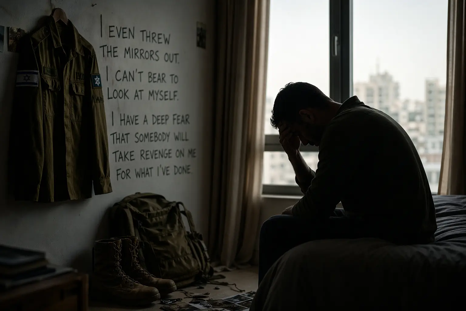 “I Even Threw the Mirrors Out. I Can’t Bear to Look at Myself”: Israeli Soldiers Confront Moral Injury After Gaza War “I Even Threw the Mirrors Out. I Can’t Bear to Look at Myself”: Israeli Soldiers Confront Moral Injury After Gaza War