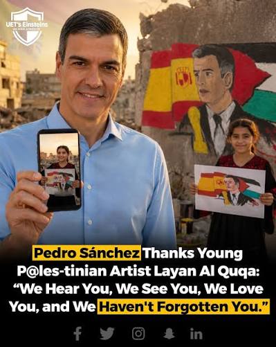 Gaza Girl’s Mural Moves Spanish Prime Minister Pedro Sánchez Gaza Girl’s Mural Moves Spanish Prime Minister Pedro Sánchez