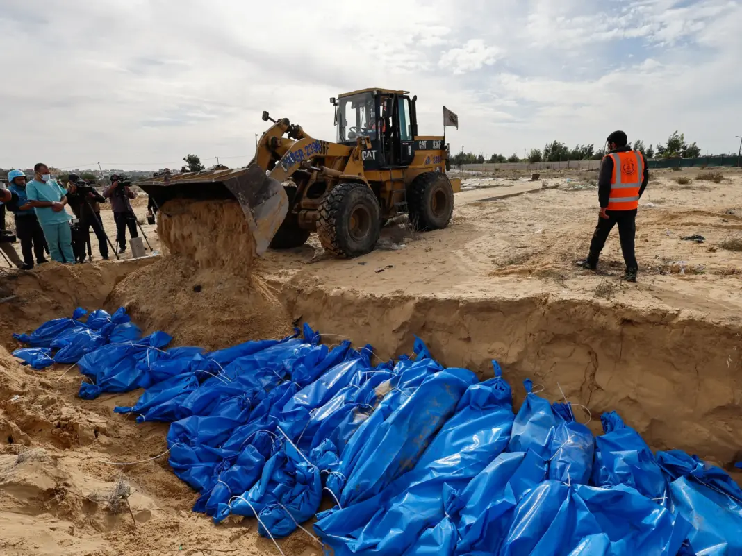 Gaza’s Funeral Three Years Late: 112 Victims Buried as the Destruction of One Family Emerges from the Rubble Gaza’s Funeral Three Years Late: 112 Victims Buried as the Destruction of One Family Emerges from the Rubble